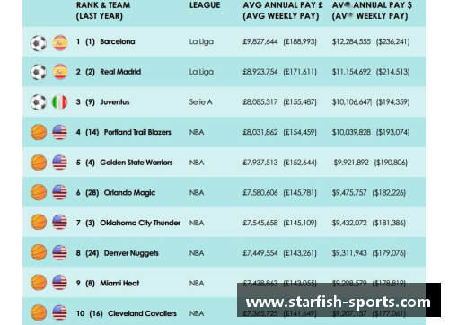 全球体育明星收入最高的十位球员及其成就分析